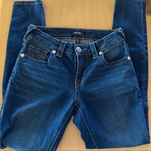 True Religion Dark Blue Skinny Jeans size 26